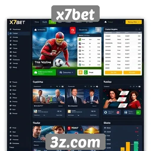 Análise da interface do site x7bet